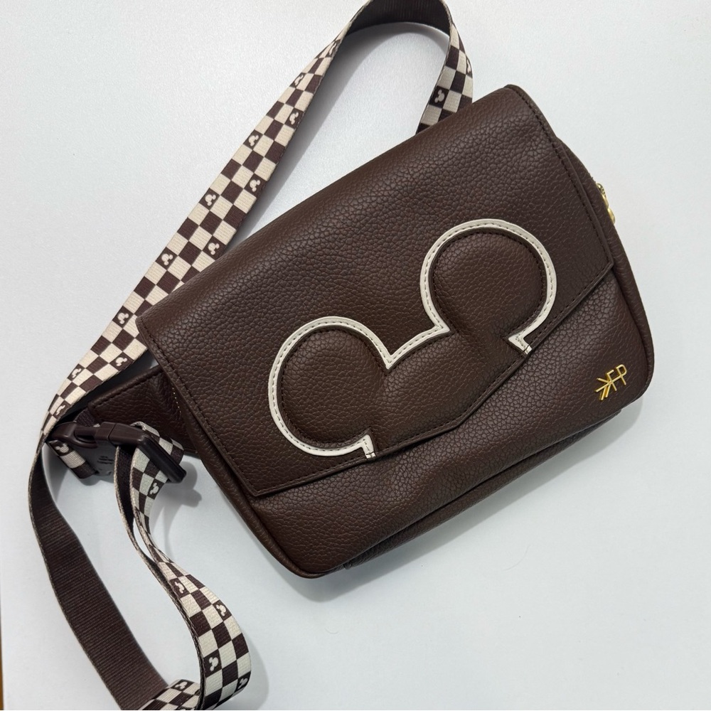 Freshly Picked Brown Crossbody Bag with Cream Accents